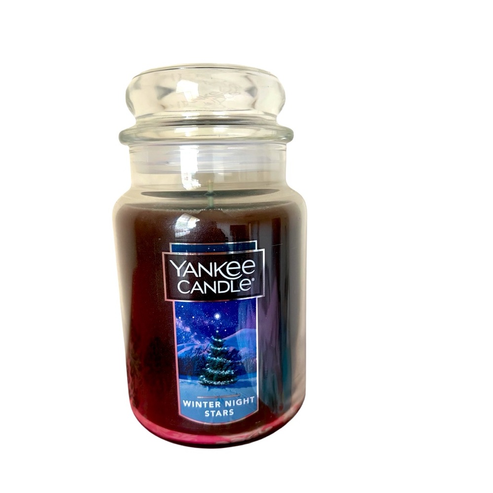 NWT Yankee Candle Winter Night Stars Large Jar Candle